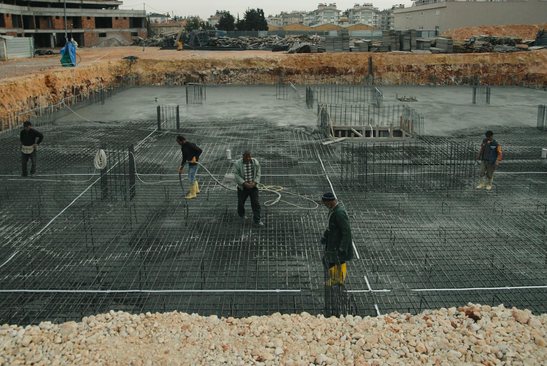 workers at a construction site